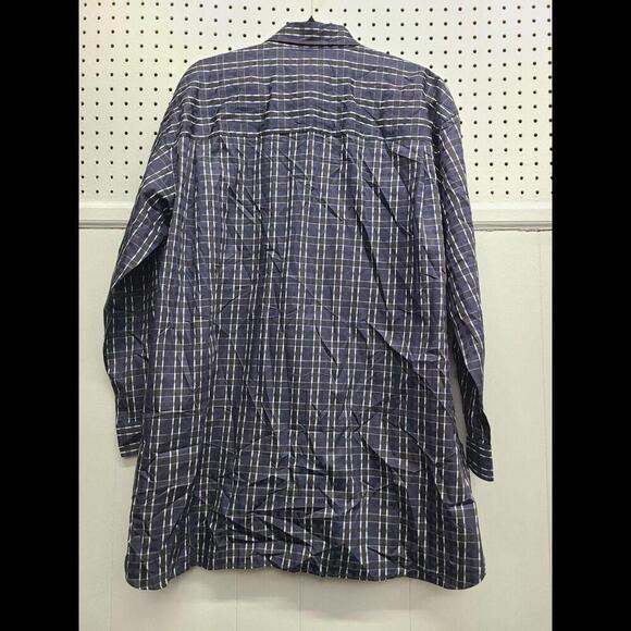 John W. Nordstrom Long-Sleeve Button Down Shirt Men's XL (Black/Blue) - Picture 2 of 8